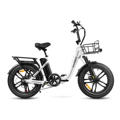 SAMEBIKE C05 Pro električni bicikl 20" 500W 13Ah, bijeli